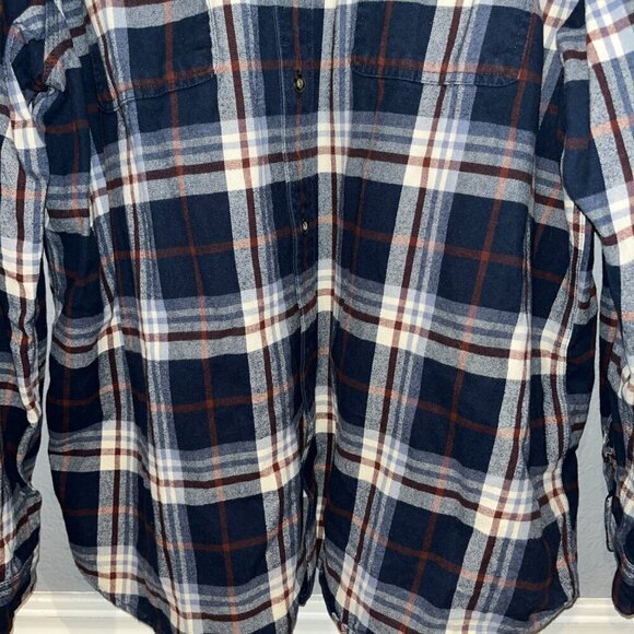 CARHARTT LOOSE FIT Heavyweight Flannel Chore Shirt Shacket Jacket EUC Men's 2XL - Picture 4 of 11